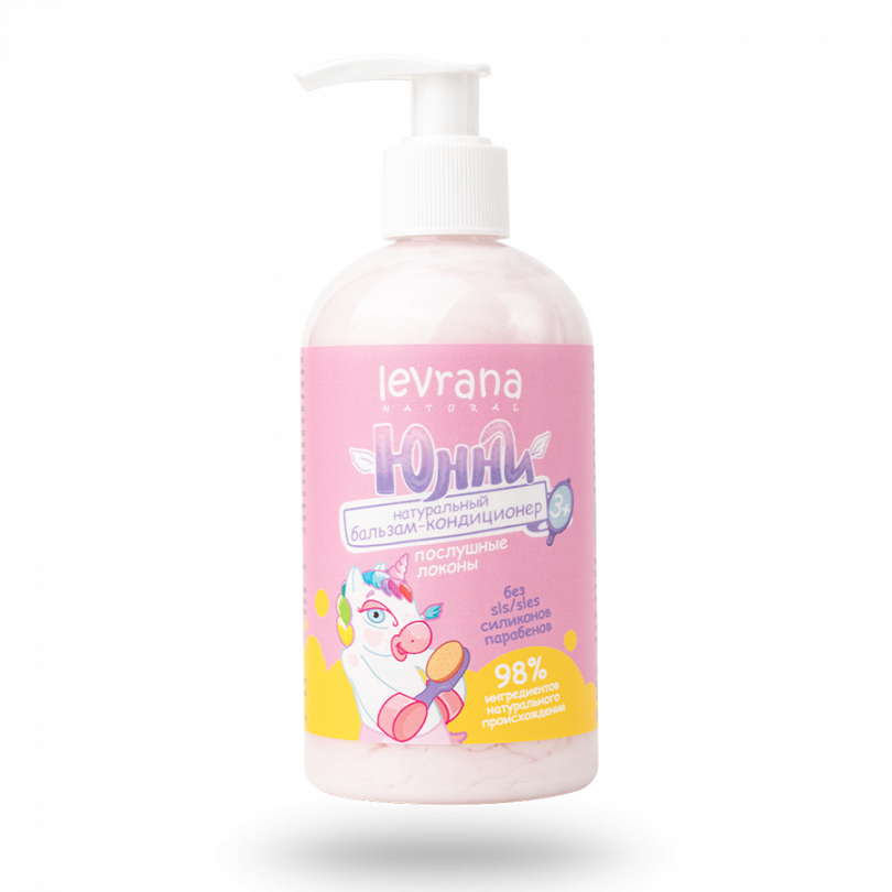 Детский бальзам-кондиционер ЮННИ Послушные локоны Levrana